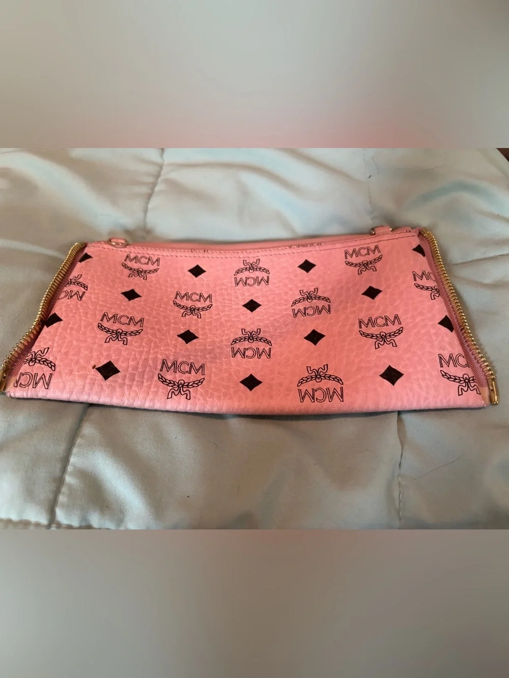 Authentic MCM Dual Stark Backpack in Soft Pink Visetos